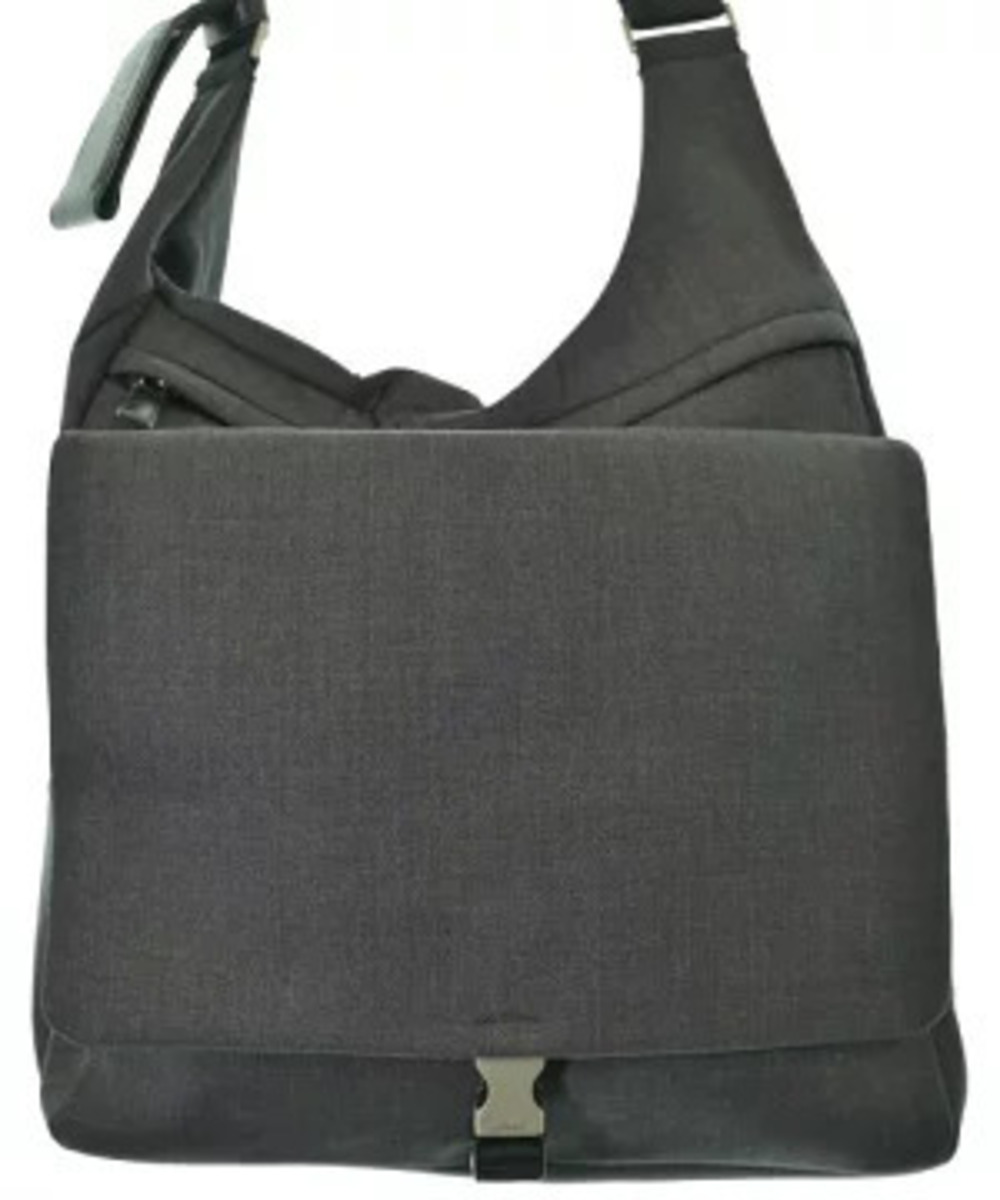 Prada Crossbody Messenger Bag Gray
